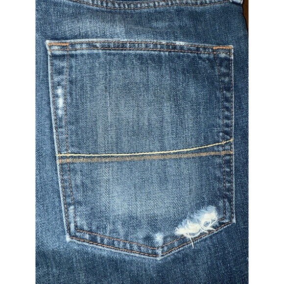 Abercrombie & Fitch Jeans Mens 34x32 Remsen Low Rise Slim Straight Distressed - Picture 9 of 10